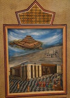 Persische Miniaturmalerei kaufen und Intarsien